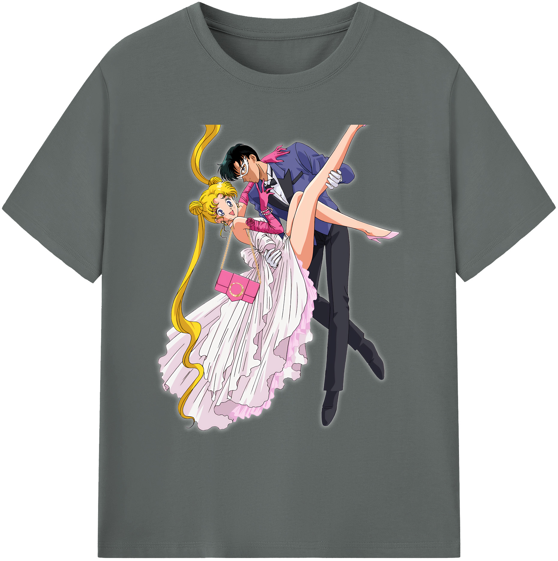 （画像用） 美少女戦士セーラームーン 愛野 美奈子 あいの みなこ Sailor Moon Aino Minako 綿100％ メンズ半袖Tシャツ｜肌触りやわらか＆通気性